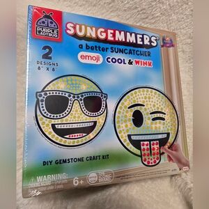 Purple Ldybug Sungemmers Emoji DIY Gemstone Suncatcher Craft Kit NIB